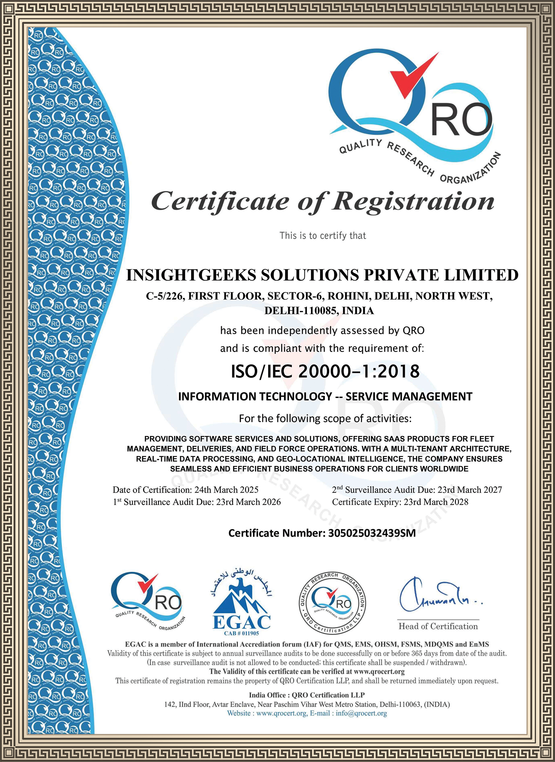 Information Technology - Service Management