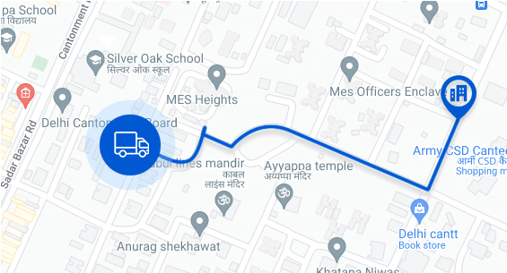 Tracking Vehicle Map