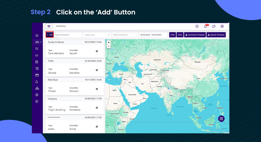 Click on the ‘Add’ Button