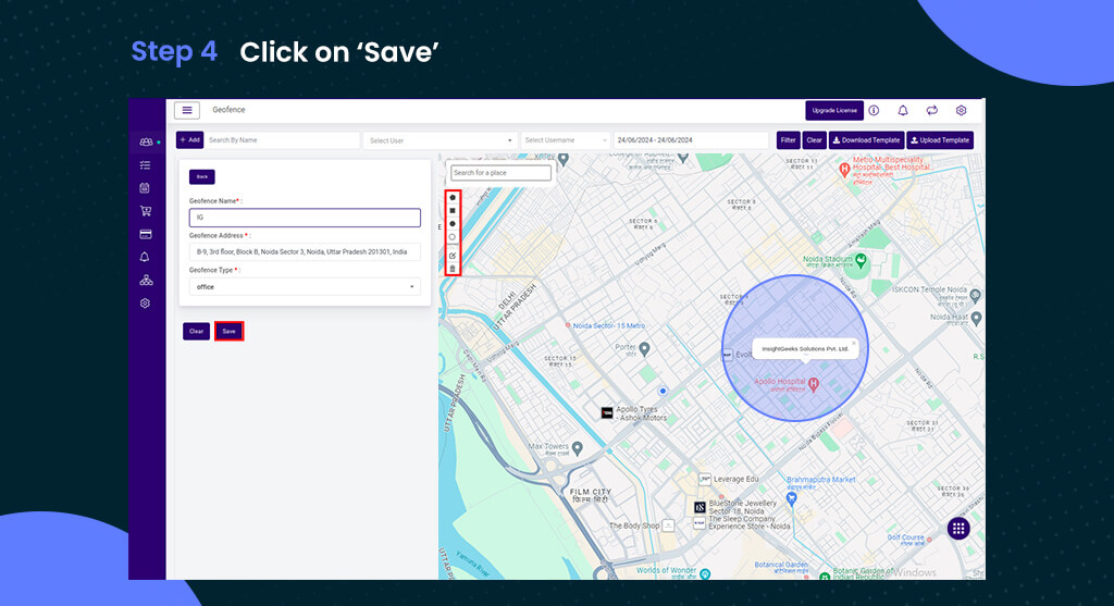 Click on ‘Save’