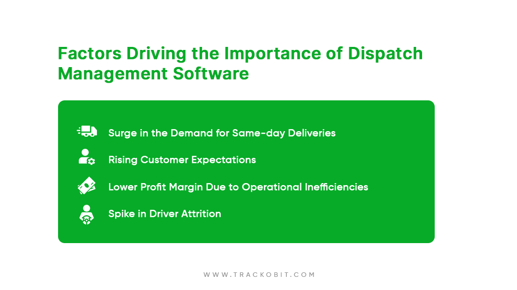 Factors Driving the Importance of Dispatch Management Factors Driving the Importance of Dispatch Management