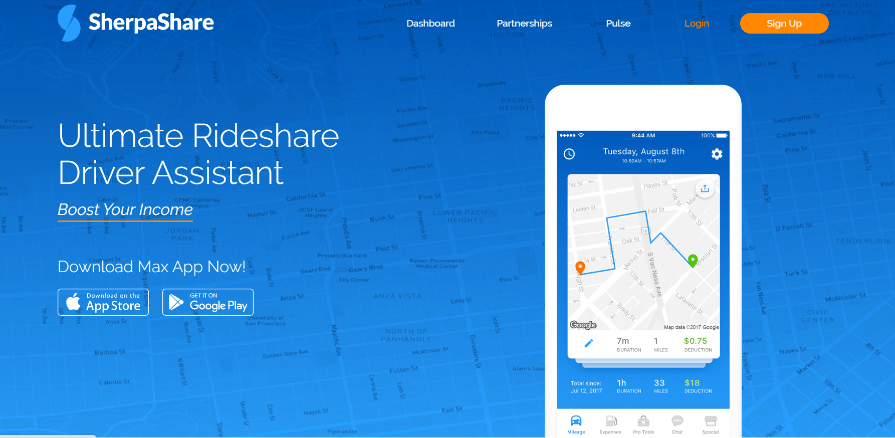 SherpaShare- Best for Rideshare Drivers