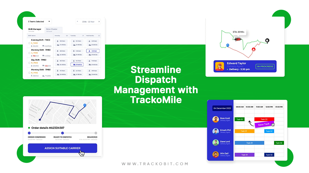 Streamline Dispatch Management with TrackoMile Streamline Dispatch Management with TrackoMile