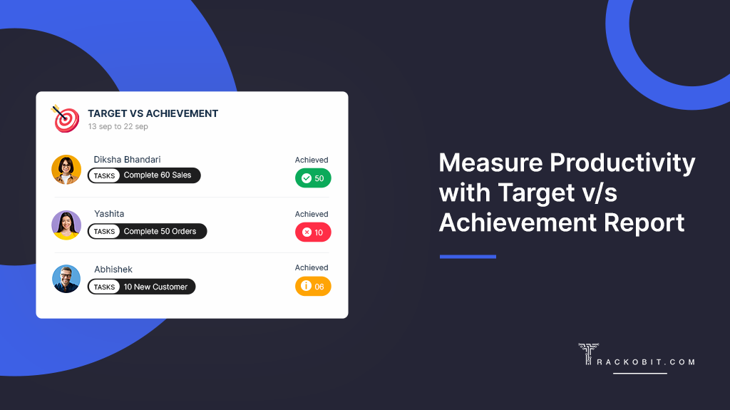 Target vs achievement report