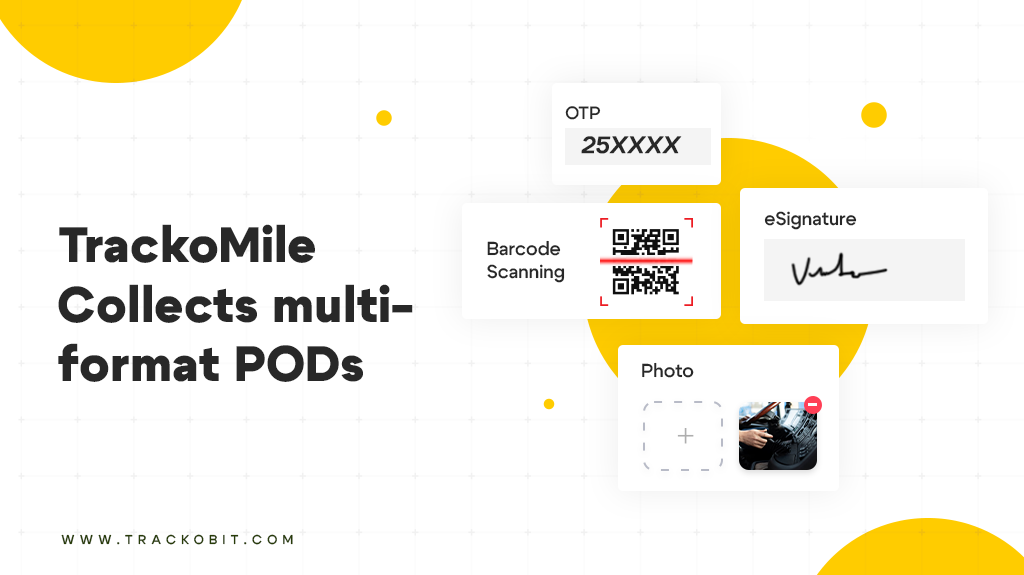 TrackoMile collect multi formats PODs