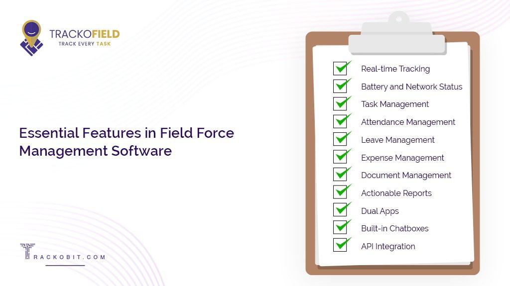 Essential Features in Field Force Management Software
