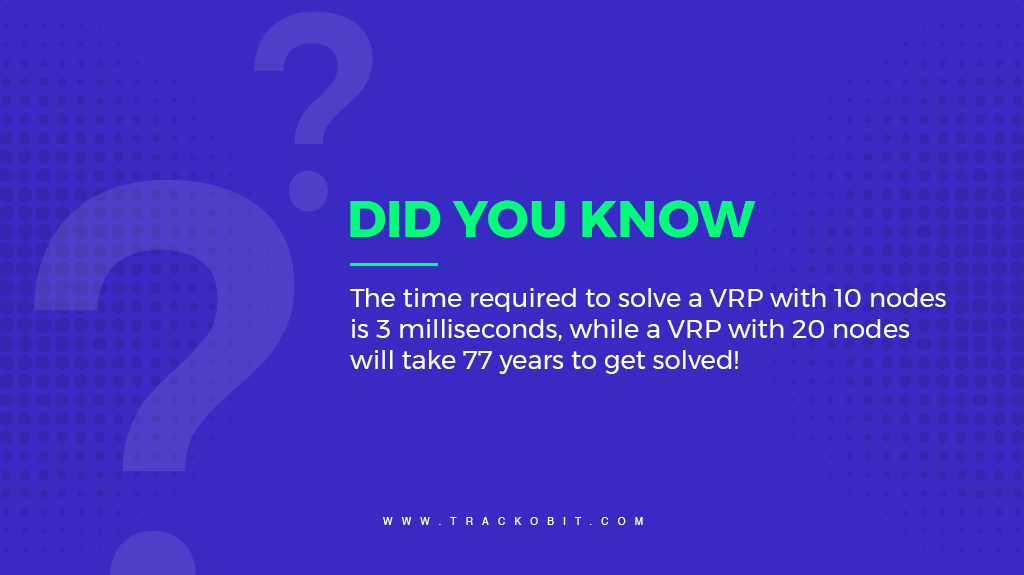 required to solve a VRP