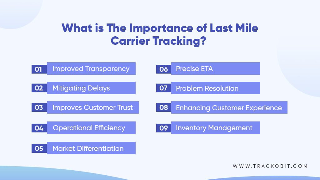 what is the importance of last mile carrier